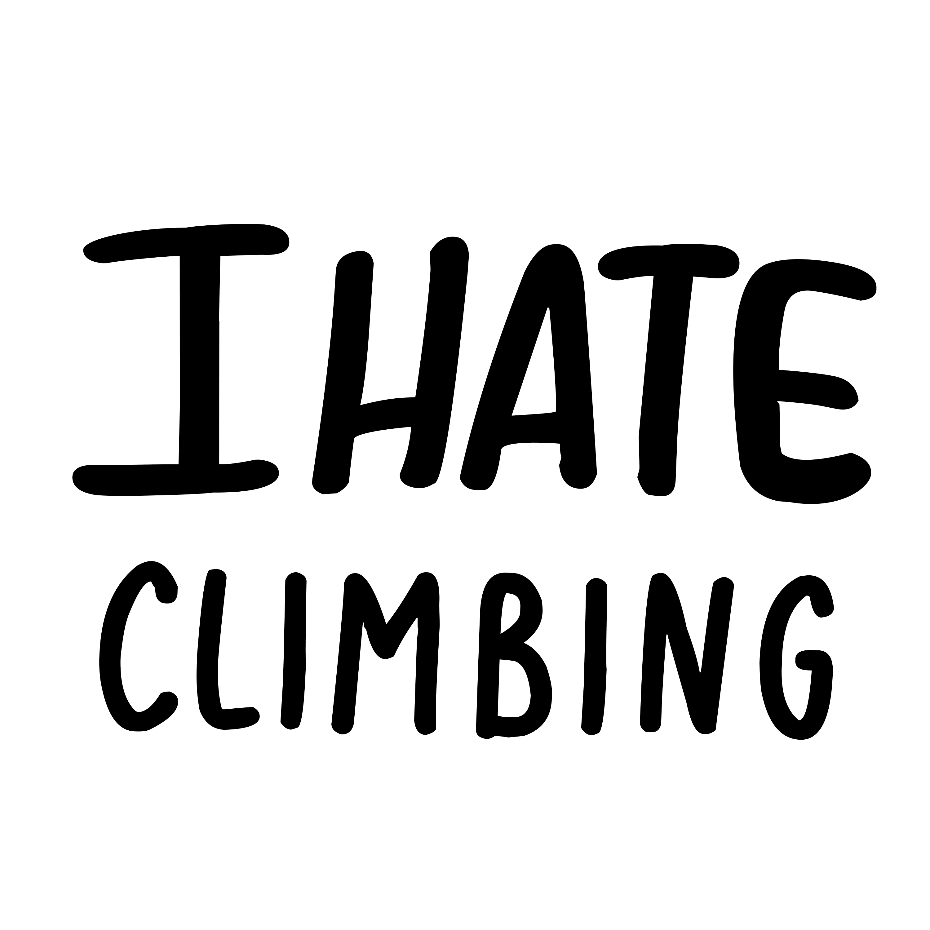 I Hate Climbing